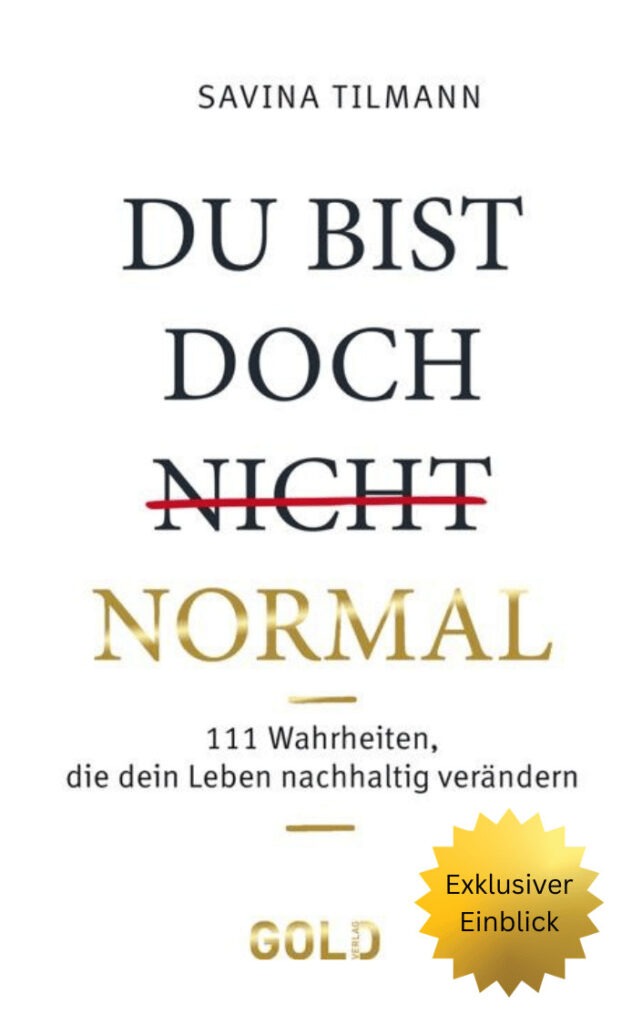 Savina Traumasensible Ausbildung Soul and Science Academy Du bist doch nicht normal Cover 1